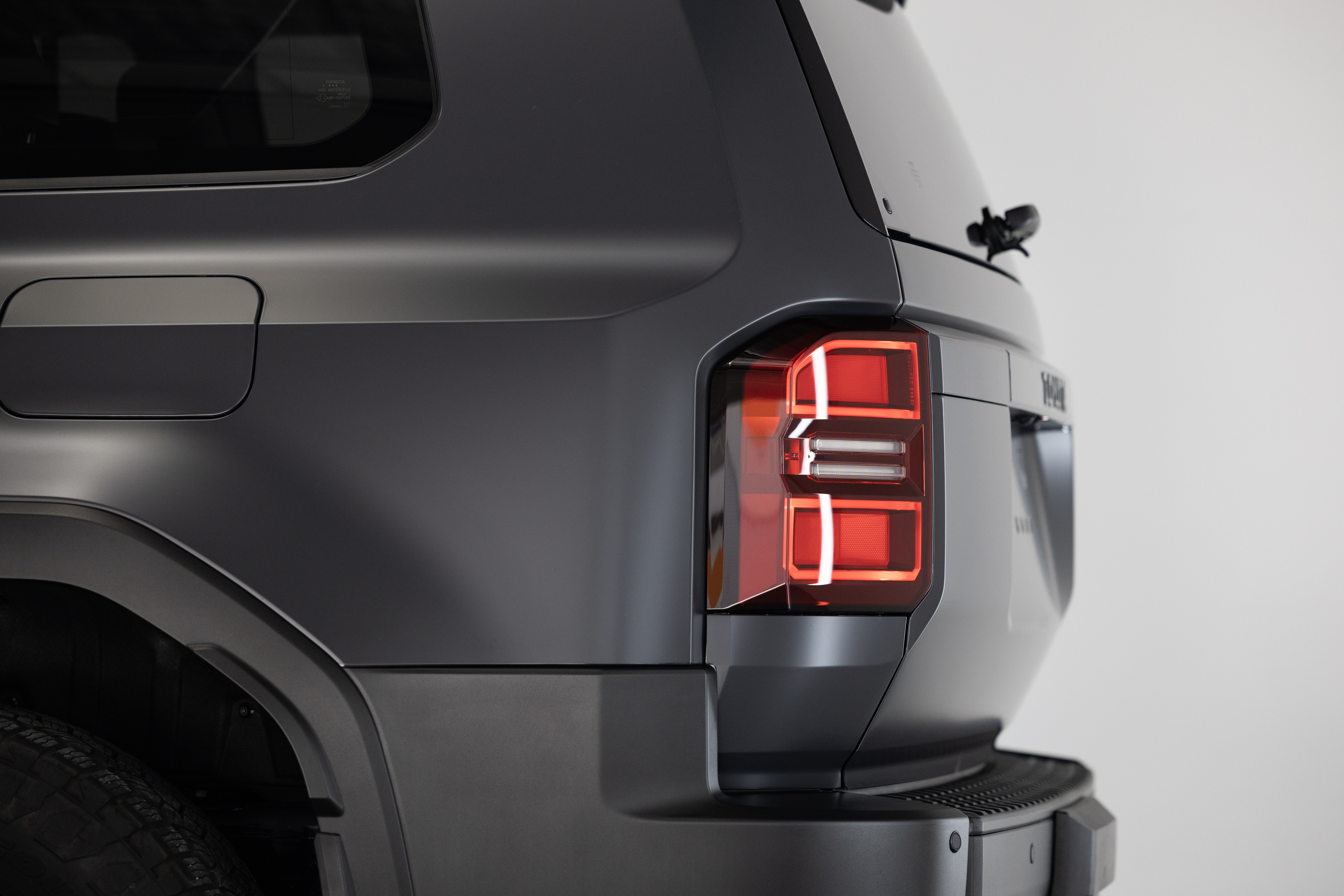 Rear tail light and quarter panel detail on Prado 250 protected with XPEL Stealth PPF in Perth