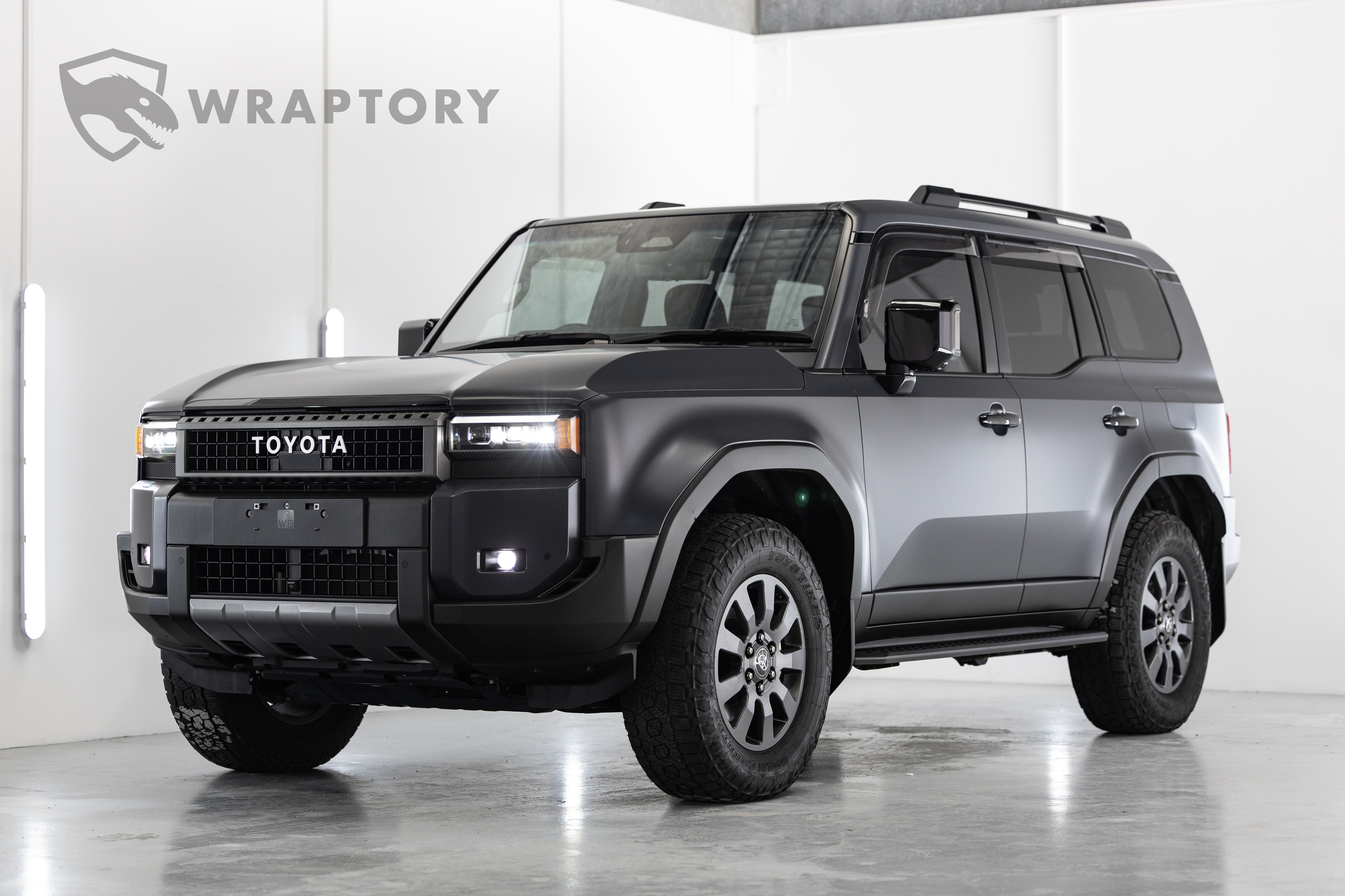 Toyota Land Cruiser Prado 250 full body XPEL Stealth PPF in Perth (front three-quarter)